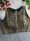 Rk Blouse Faux Georgette With Heavy Embroidery Work Navratri Special Blouses Wholesale Distributors In India